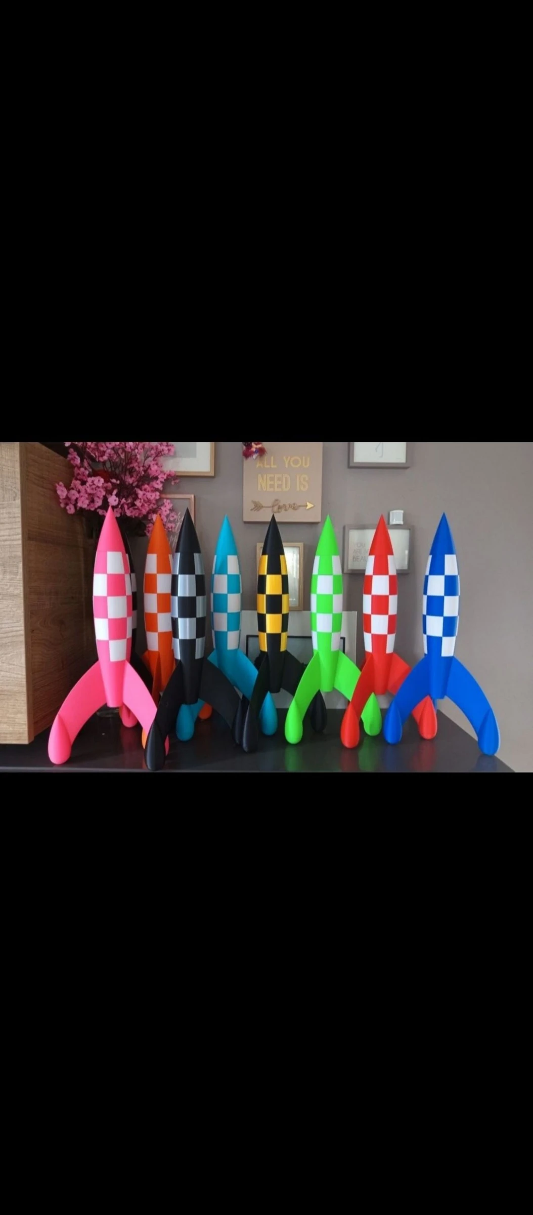 Fusée tintin 45 cm